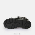 аспха копча средња глежњача веганска Buffalo црнD02H4J849 |чизме - Слика 5