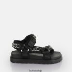 еве трацк ц платформа тобоган вегански Buffalo црна/сребрнаD02H4J384 |сандале
