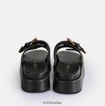 ноа ари сандале на платформи веганске Buffalo црнD02H4J18 |слајдови - Слика 5