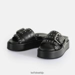 ноа роцк слиде платформ сандале веганске Buffalo црнD02H4J156 |слајдови - Слика 4
