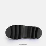 флора на платформи сандале веганске Buffalo црнD02H4J106 |сандале - Слика 7